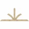 Ekena Millwork Richland Rough Sawn Timber Gable Bracket, Douglas Fir, 108"W x 49"H x 2"D x 6"F, 11/12 Pitch GBW108X49X0206RIC00RDF - alternate 1